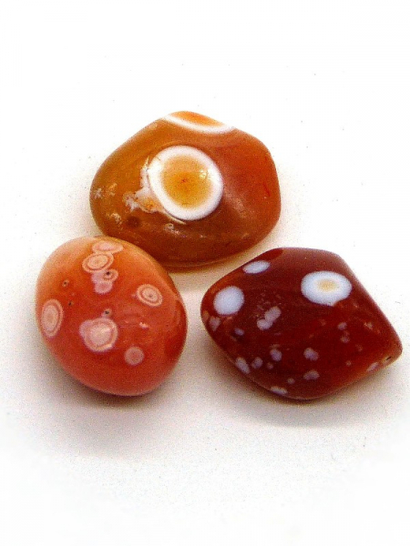 Augen-Carneol , Größe L, Botswana, 3 Stück, rar